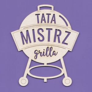 Tekturka Crafty Moly Napis G8 - Tata mistrz grilla